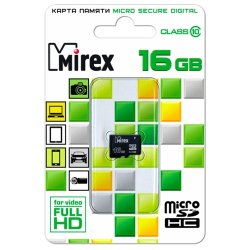 Mirex microSDHC 16Gb Class 10 (13612-MC10SD16)